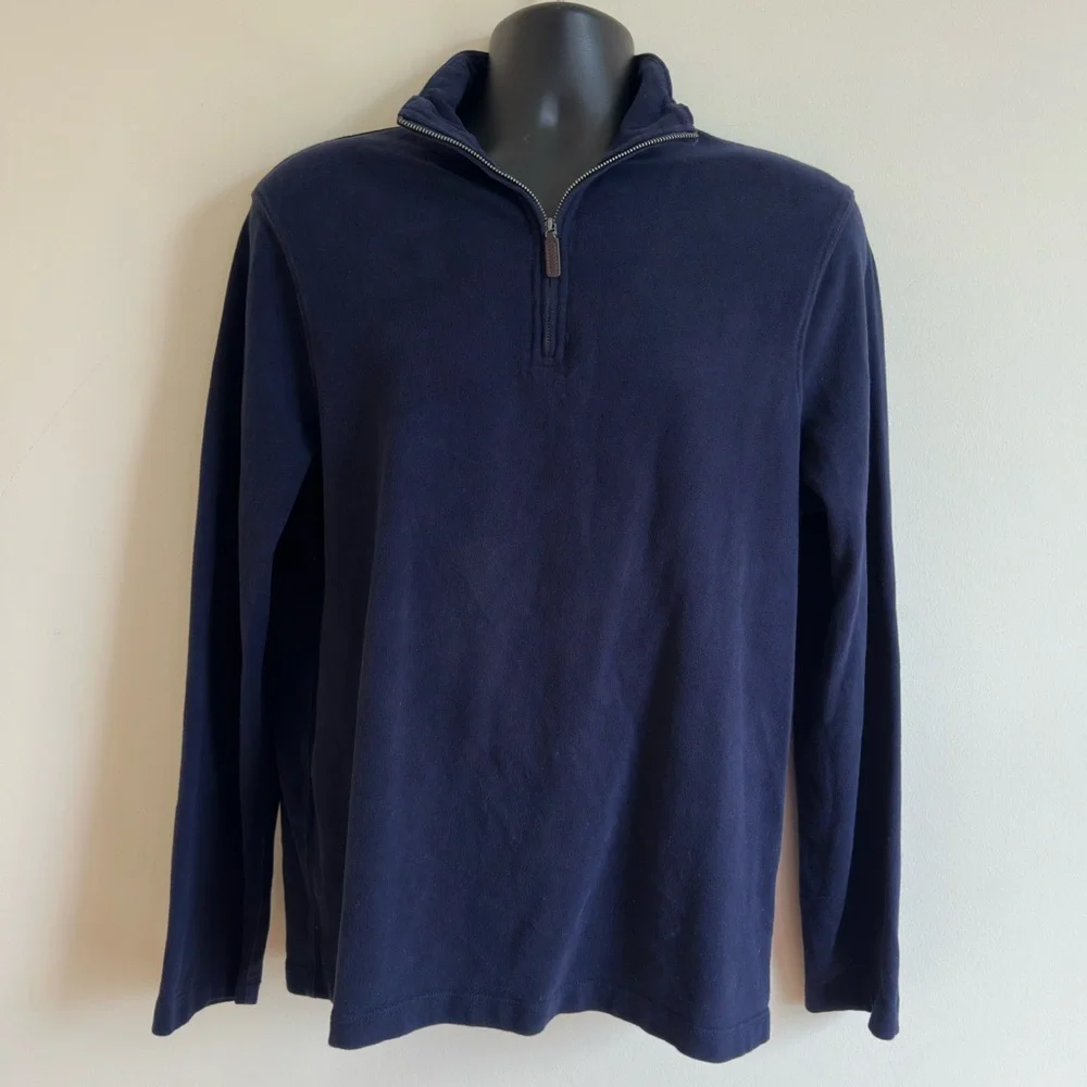 J crew || Men's Navy Blue Half-Zip Sweater size Medium
